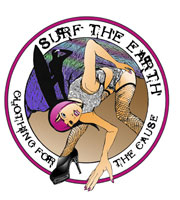 surf the earth tshirt illustration